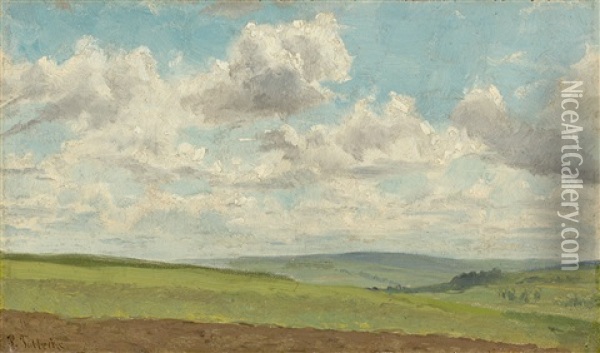 Summer Landscape Oil Painting - Paul Wilhelm Tuebbecke