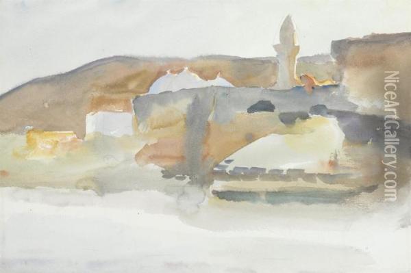 Mosque, Jerusalem Oil Painting - John Singer Sargent