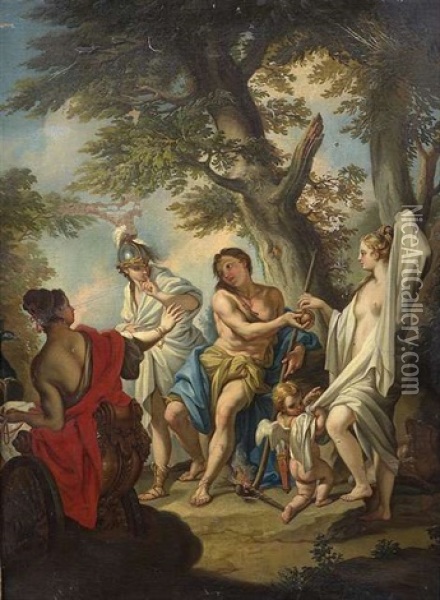 Das Urteil Des Paris Oil Painting - Carle van Loo