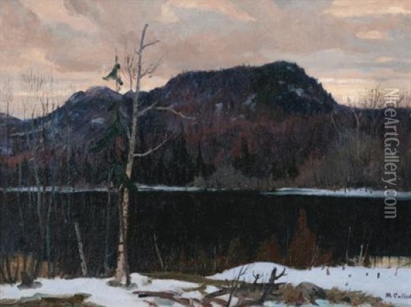 Dark Mountain In Winter Oil Painting - Maurice Galbraith Cullen