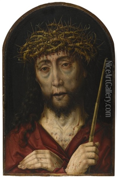 Ecce Homo Oil Painting - Aelbrecht Bouts