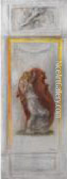 Un De Deux Panneaux Pour L'oedipe: Jocaste Oil Painting - Pierre Auguste Renoir