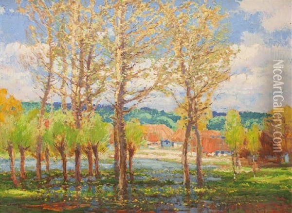 Stankovsky Rybnik Oil Painting - Karel Langer