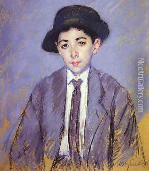 Portrait Of Charles Dikran Kelekian At Age 12 Oil Painting - Mary Cassatt