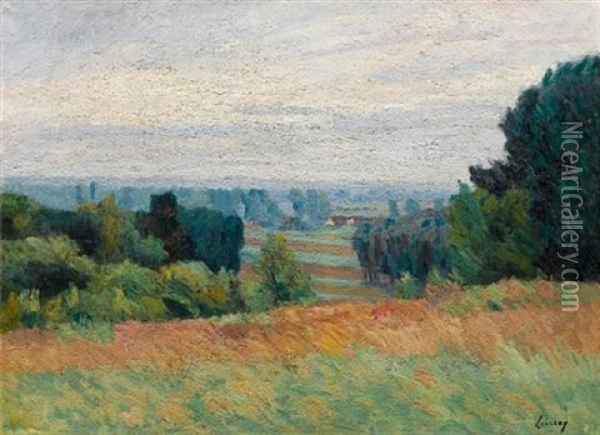 Paysage D'ile De France Oil Painting - Abel Louis Alphonse Lauvray
