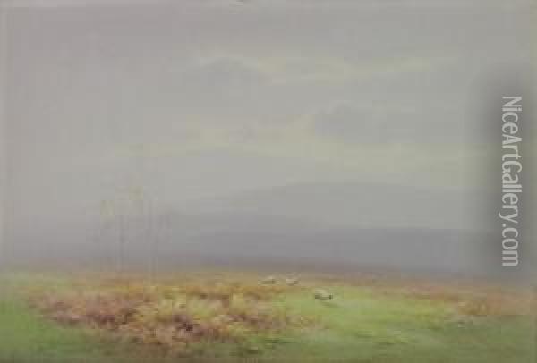 Jnr. In The Heart Of The Moor15 X 21in Oil Painting - Charles Edward Ii Brittan