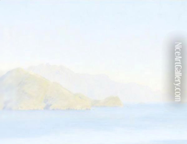 Punta Campanelle From Capri Oil Painting - John William Godward