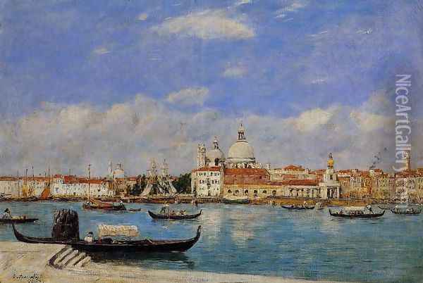 View of Venice I Oil Painting - Eugene Boudin