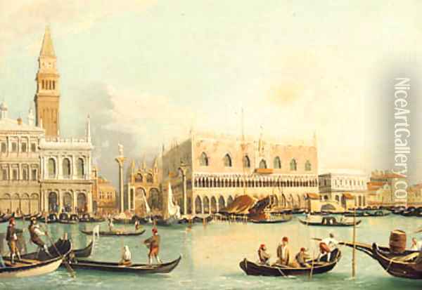 The Bacino Di San Marco, Venice Oil Painting - Of Edward Pritchett