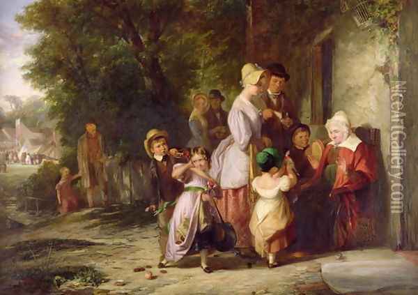 Returning from the Fair, 1837 Oil Painting - Thomas Webster