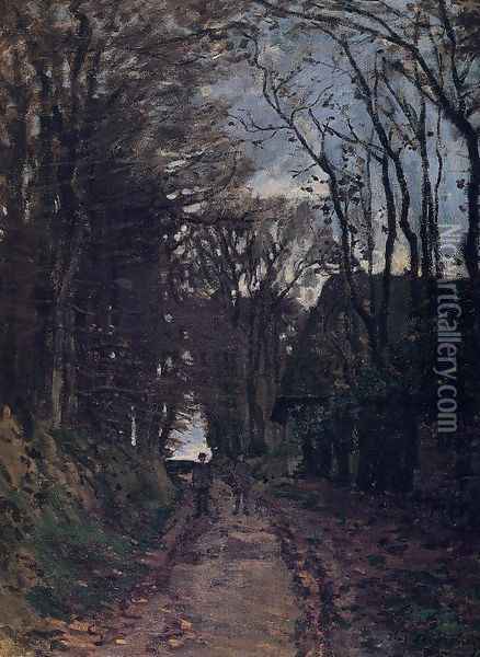 Lane In Normandy Oil Painting - Claude Oscar Monet
