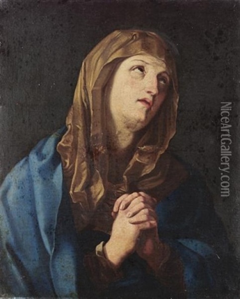The Madonna Oil Painting - Francesco Giovanni Gessi