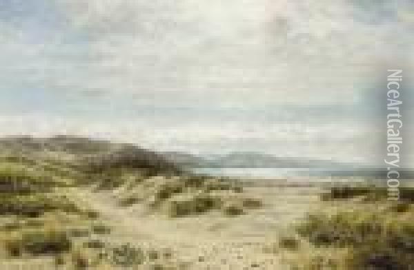 On The Welsh Coast Near Towyn Oil Painting - Benjamin Williams Leader