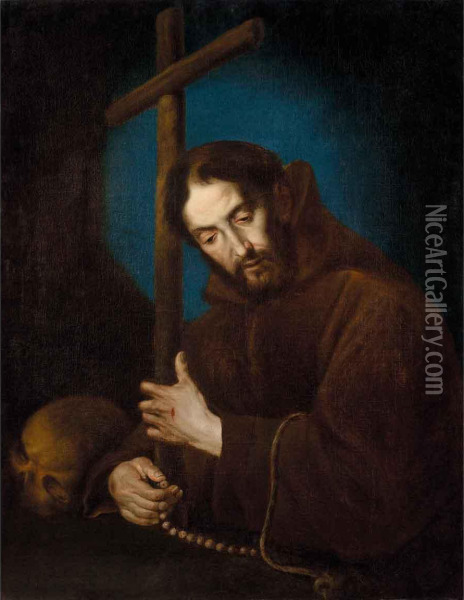 San Francesco Oil Painting - Bernardo Strozzi