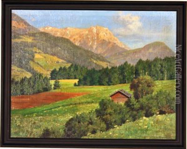 Landschaftsmaler Oil Painting - Paul Scholz