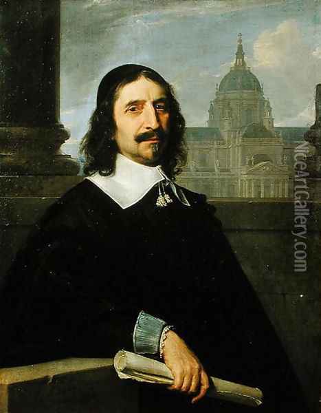 Jacques Lemercier (c.1590-1660) 1644 Oil Painting - Philippe de Champaigne