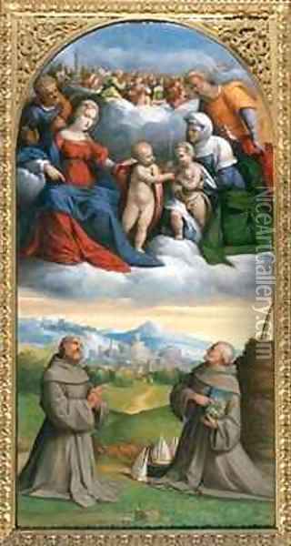 Madonna and Child with Saints in Glory Oil Painting - Garofalo