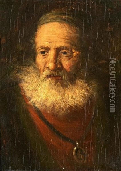 Kopf Eines Rabbiners Oil Painting - Christian Wilhelm Ernst Dietrich
