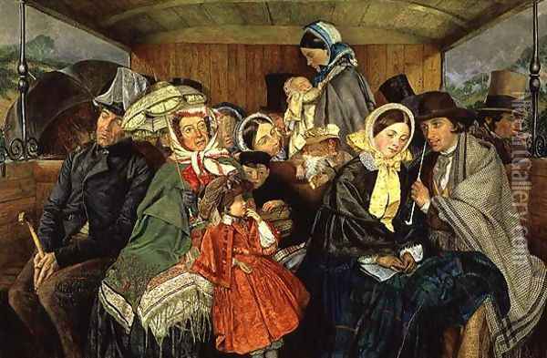 To Brighton and Back for Three and Sixpence, 1859 Oil Painting - Charles Rossiter