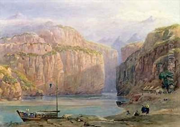 Yangtze Gorges, China Oil Painting - Dr A. Barton