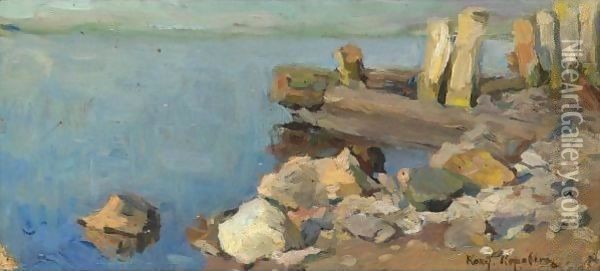 The Coast Oil Painting - Konstantin Alexeievitch Korovin