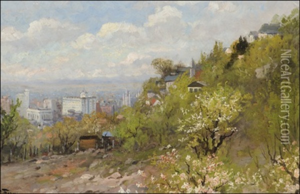 Salt Lake City Oil Painting - John Fery