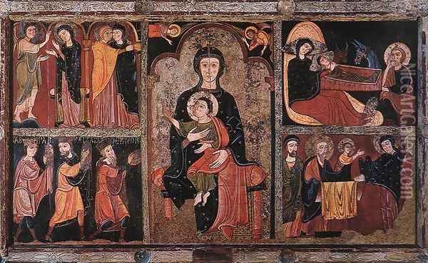 Scenes from the Life of Jesus Oil Painting - Catalan Unknown Masters