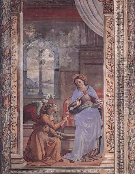 Annunciation2 Oil Painting - Domenico Ghirlandaio