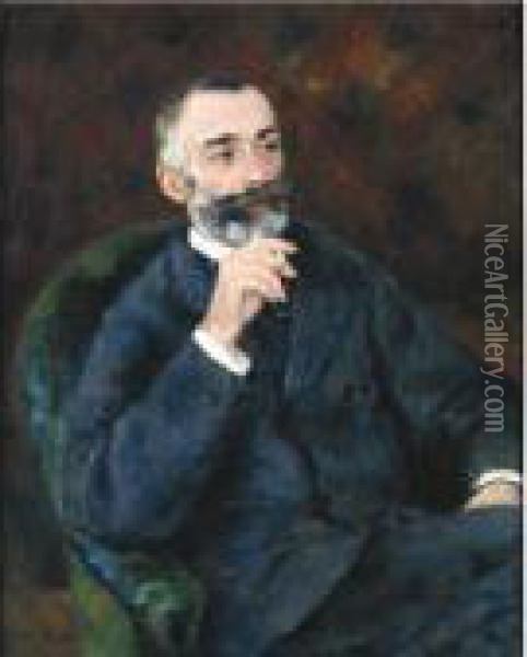 Portrait De Paul Berard Oil Painting - Pierre Auguste Renoir