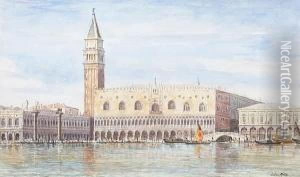 Doge's Palace, Venice Oil Painting - Edward Mills