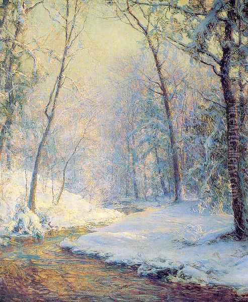 The Early Snow Oil Painting - Walter Launt Palmer