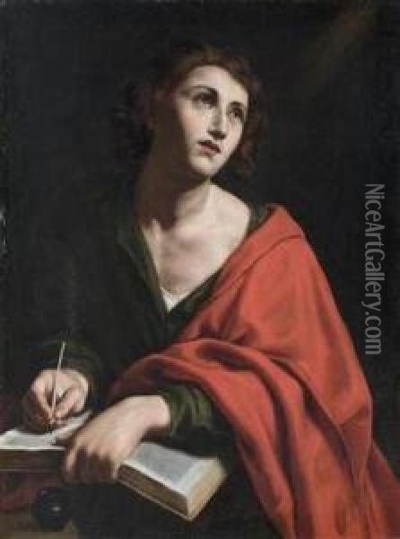 Der Heiligeevangelist Johannes Oil Painting - Alessandro Turchi