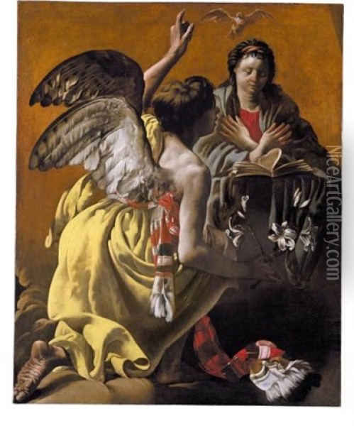 The Annunciation Oil Painting - Hendrick Ter Brugghen