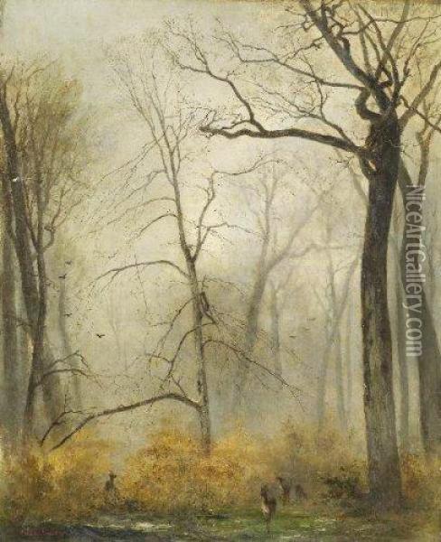 En Foret Oil Painting - Paul Alfred Colin