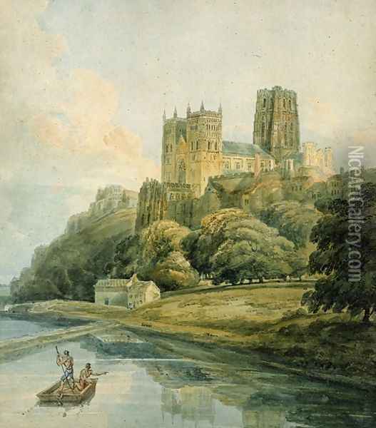Durham Cathedral Oil Painting - Thomas Girtin
