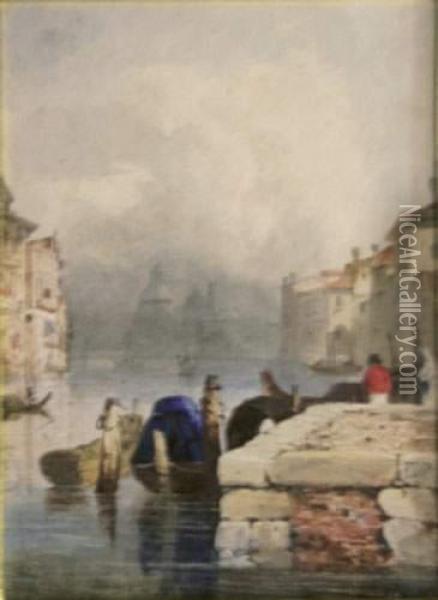 Vue De Venise Oil Painting - Felix Ziem
