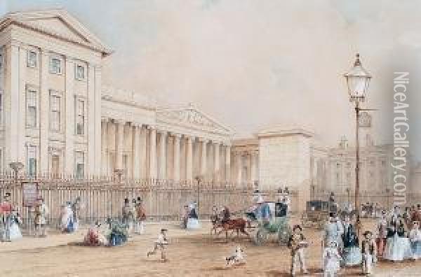 The British Museum Oil Painting - George Sidney Shepherd