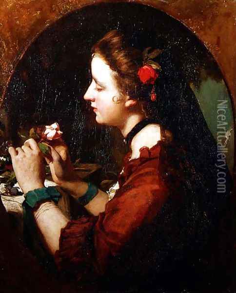 Sentiment, c.1851-53 Oil Painting - James Sant
