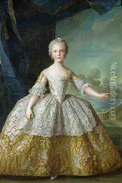 Infanta Isabelle de BourbonParme 1741-63 1749 Oil Painting - Jean-Marc Nattier