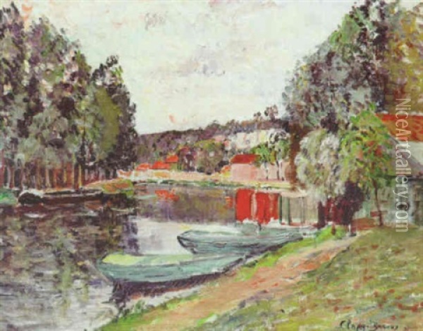 Moret Sur Loing Oil Painting - Adolphe Clary-Baroux