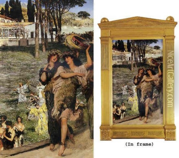 On The Road To The Temple Of Ceres Oil Painting - Sir Lawrence Alma-Tadema
