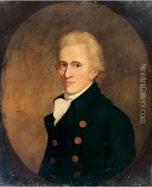 Portrait Of John Waterlow Oil Painting - Gilbert Stuart