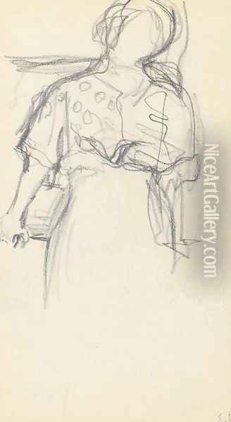 Etude de femme Oil Painting - Jean-Edouard Vuillard