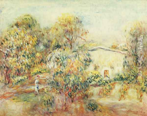 Landscape at Cagnes 2 Oil Painting - Pierre Auguste Renoir