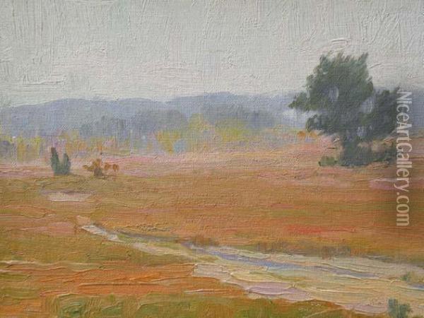 Paysage Au Ruisseau Oil Painting - Bernardus Johannes Blommers