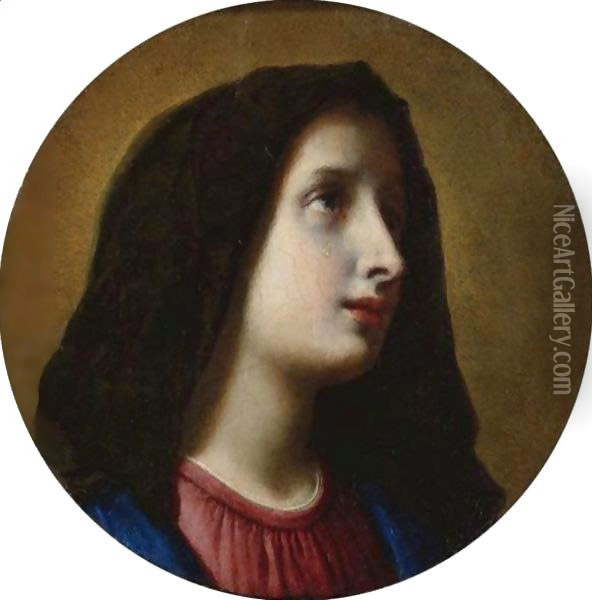 The Mourning Virgin Oil Painting - Carlo Dolci