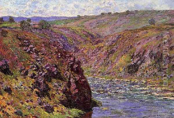 Valley Of The Creuse Sunlight Effect Oil Painting - Claude Oscar Monet