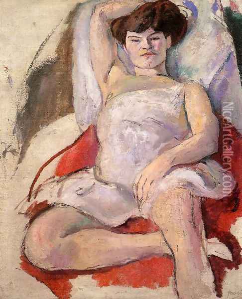 Dancer at the Moulin Rouge Oil Painting - Jules Pascin
