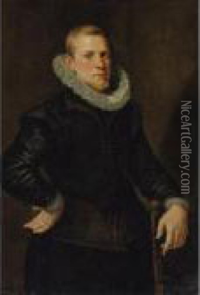 Portrait Of A Man Oil Painting - Peter Paul Rubens