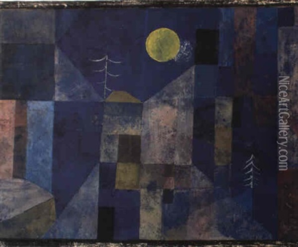 Mondschein Oil Painting - Paul Klee